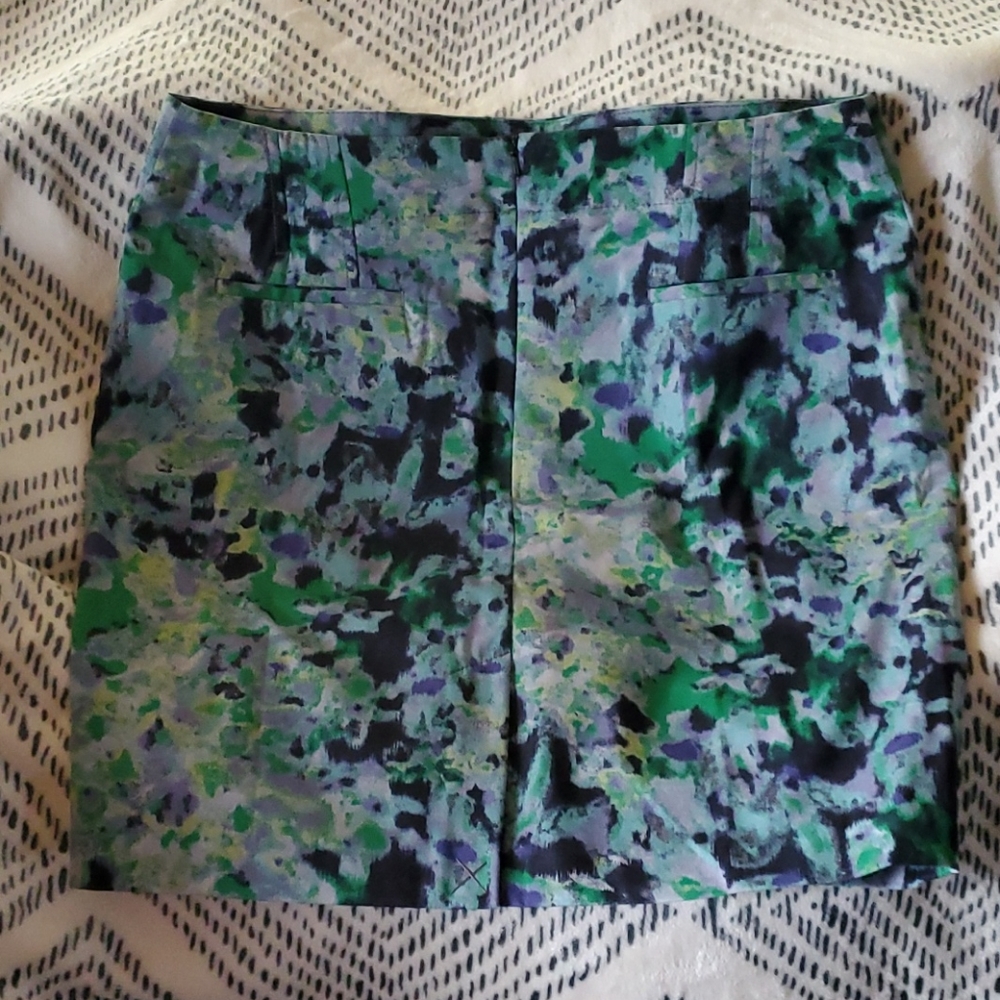 Cynthia Rowley Green and blue skirt Size 10 - Picture 4 of 10